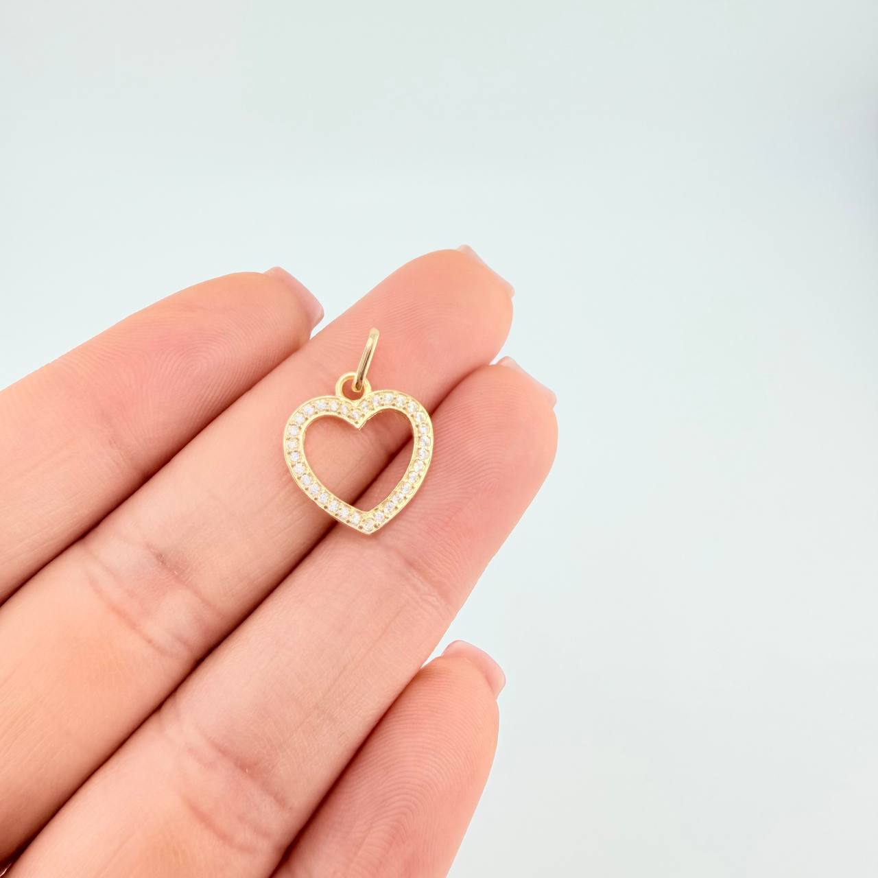 Dije Silueta Corazón 0.95 g / 3/4 in Oro Amarillo 18K