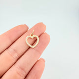 Dije Silueta Corazón 0.95 g / 3/4 in Oro Amarillo 18K