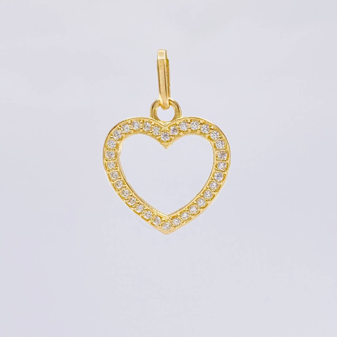 Dije Silueta Corazón 0.95 g / 3/4 in Oro Amarillo 18K