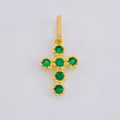 Pendant Dense Cross 0.65 g / 3/4 in Yellow Gold 18K
