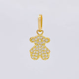 Dije Oso Ts 0.8 g / 3/4 in Oro Amarillo 18K