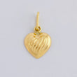 Dije Corazón Sobresalto Lineal 0.5 g / 1/2 in Oro Amarillo 18K