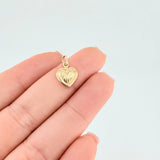 Dije Corazón Sobresalto Lineal 0.5 g / 1/2 in Oro Amarillo 18K
