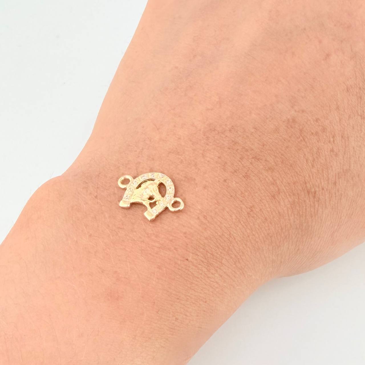 Herraje Herradura Caballo 1.15 g / 3/4 in Oro Amarillo 18K
