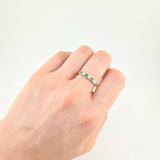Anillo Churumbela Aura Esmeraldas 21Pts, Diamantades 21Pts 2.55 g / T7 3/4 Oro Amarillo 18K