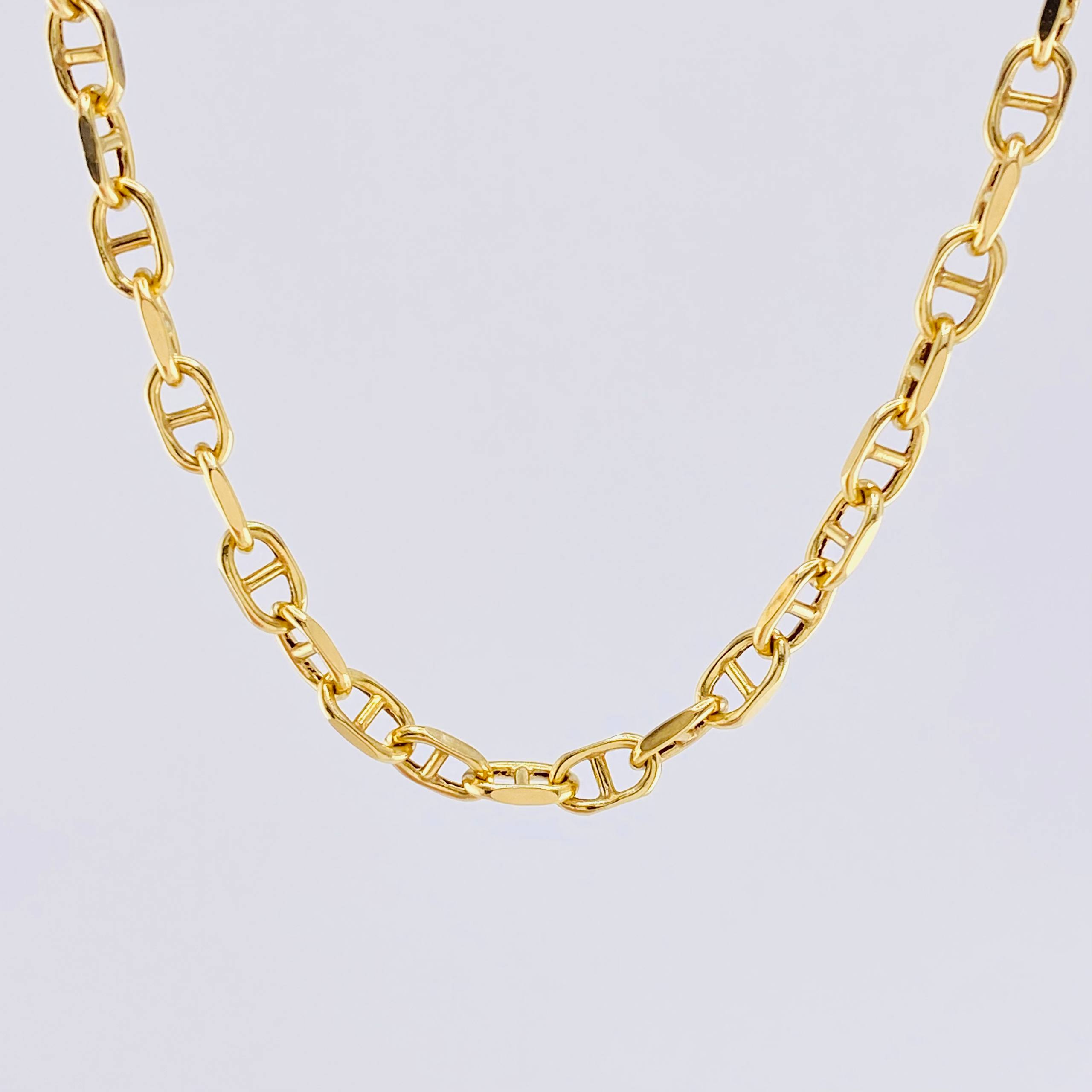Cadena Marinera 13.2gr / 19 3/4 in / 4.7mm Oro Amarillo +3 18K *