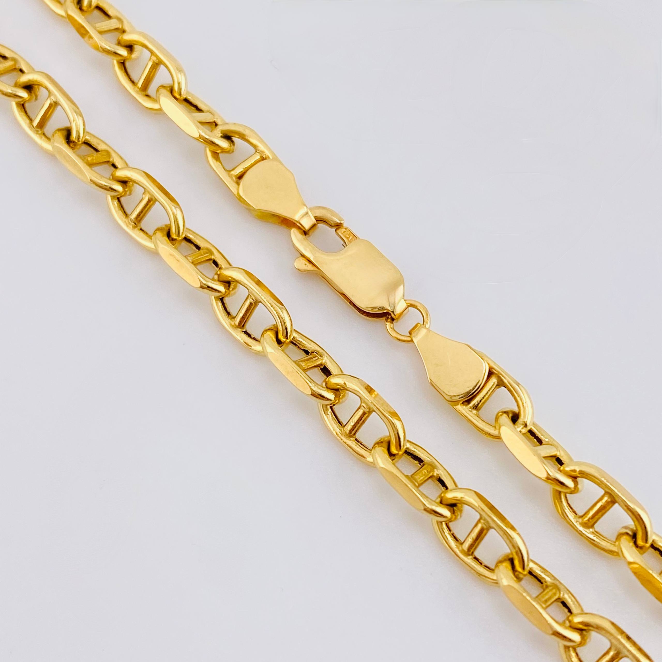 Cadena Marinera 13.2gr / 19 3/4 in / 4.7mm Oro Amarillo +3 18K *