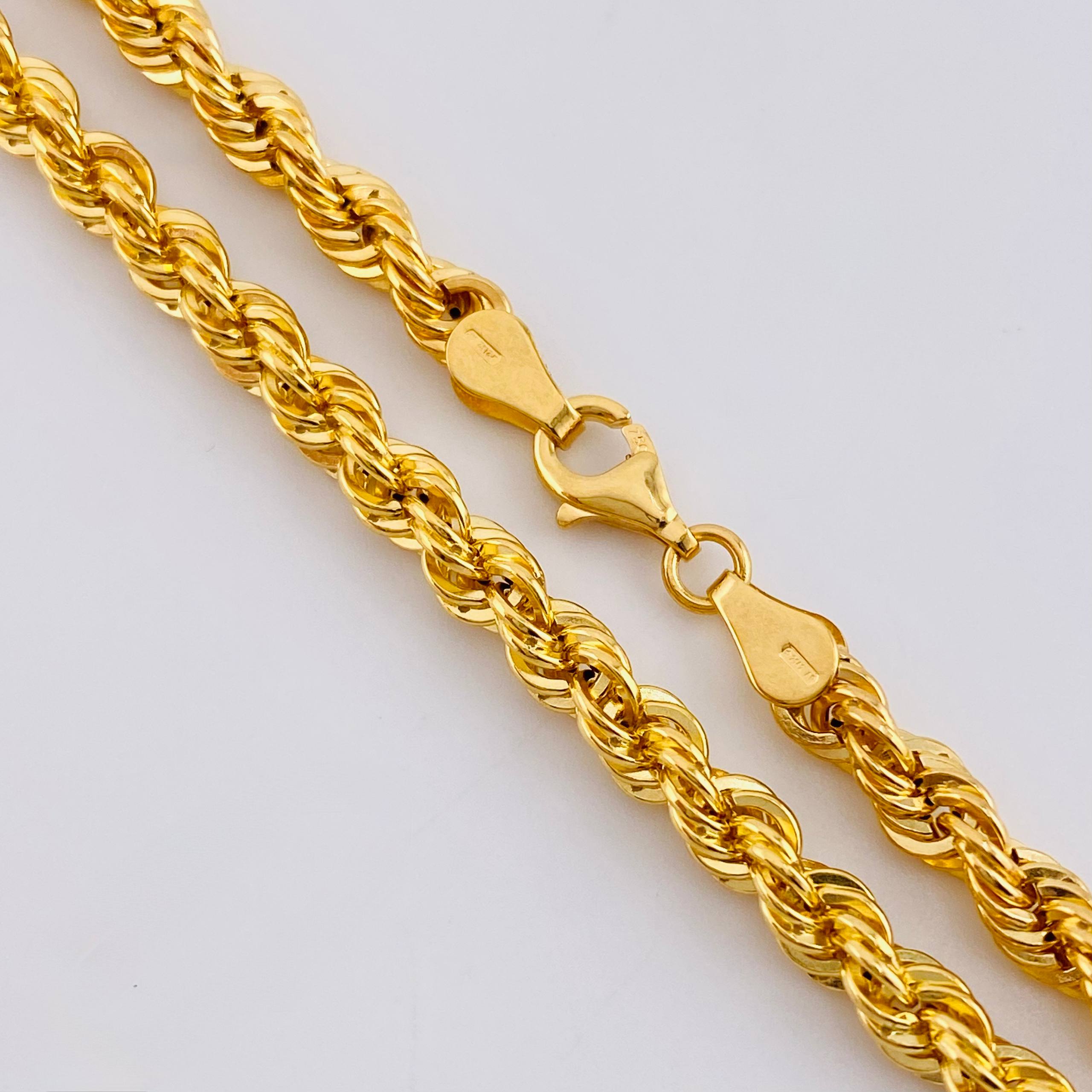 Cadena Lazo 14.3gr / 23 1/2 in / 4.45mm Oro Amarillo +3 18K ©