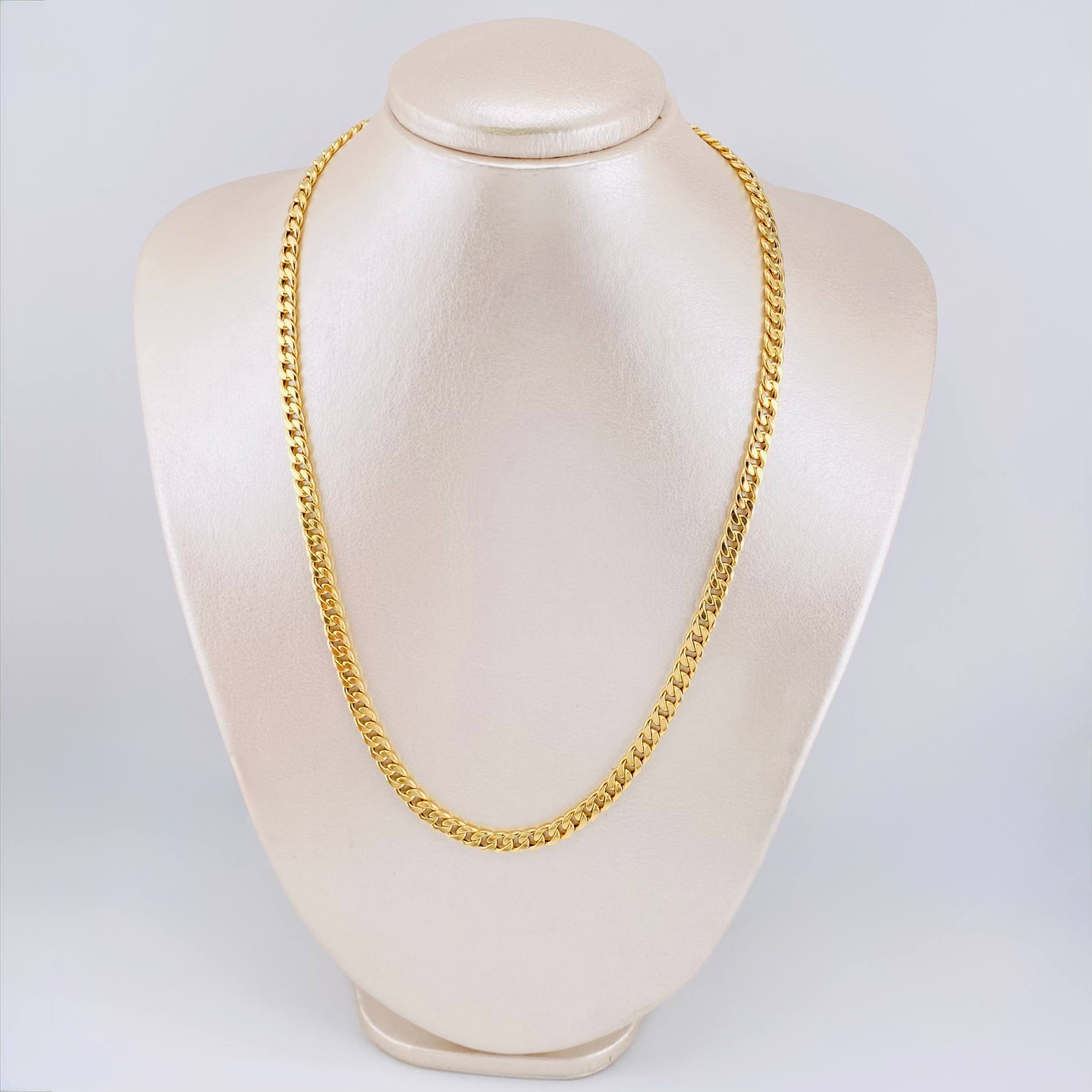 Cuban Links 6.1gr / 19 3/4 in / 5mm 18K Yellow Gold +1