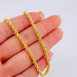 Cadena Lazo 8gr / 23 1/2 in / 3.25mm Oro Amarillo +3 18K