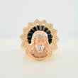 Anillo Rostro Cristo 11.45gr / T8 1/4 / Tres Oros 18K $