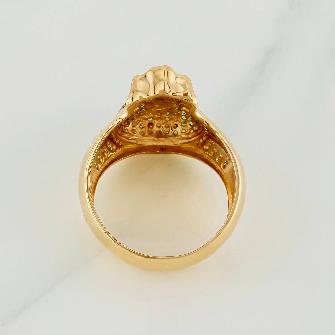 Money Bag Ring 8.95gr / T9 3/4 / Three 18K Golds $