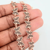 Pulso Mariposas 10.25gr / 2 3/4 in / Oro Rosa 18K $