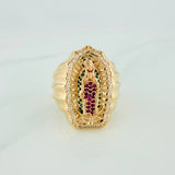 Anillo Virgen Guadalupe 11.75gr / T10 1/2 / Oro Amarillo 18K $