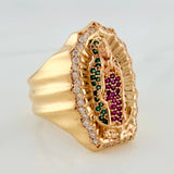 Anillo Virgen Guadalupe 11.75gr / T10 1/2 / Oro Amarillo 18K $