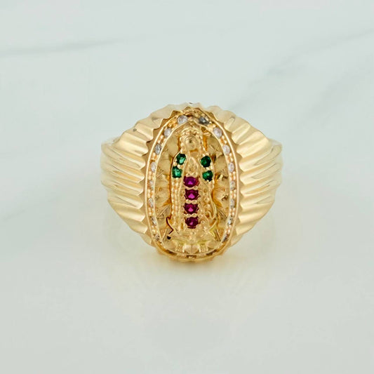Anillo Virgen Guadalupe 4.55 g / T6 Oro Amarillo 18K