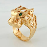 Anillo Pantera Filigrana 13.25gr / T9 1/4 / Oro Amarillo 18K $
