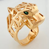 Anillo Pantera Filigrana 13.25gr / T9 1/4 / Oro Amarillo 18K $