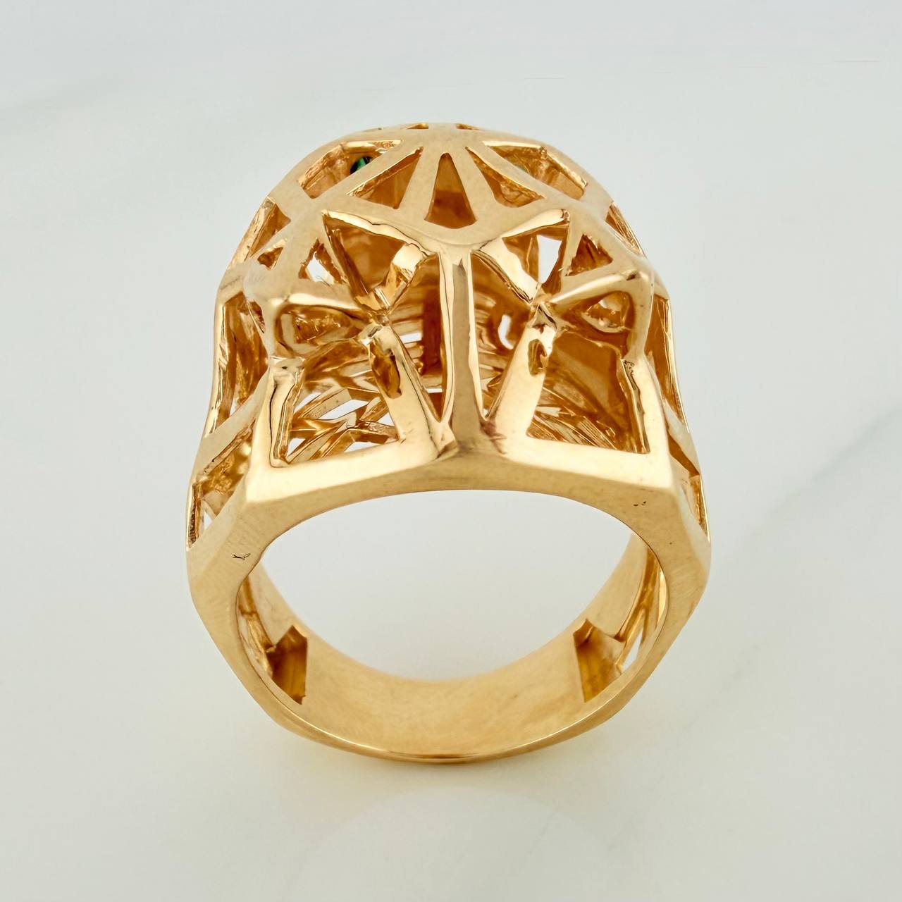 Anillo Pantera Filigrana 13.25gr / T9 1/4 / Oro Amarillo 18K $