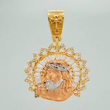 Dije Rostro Cristo 7.5gr / 1 1/2 in / Tres Oros 18K $