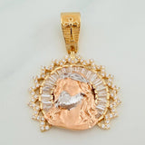 Dije Rostro Cristo 7.5gr / 1 1/2 in / Tres Oros 18K $