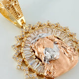 Dije Rostro Cristo 7.5gr / 1 1/2 in / Tres Oros 18K $