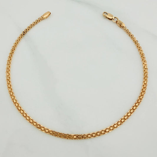 Pulso Chino 2.75gr / 7 3/4 in / 2mm Oro Amarillo Nac.Esp. 18K &