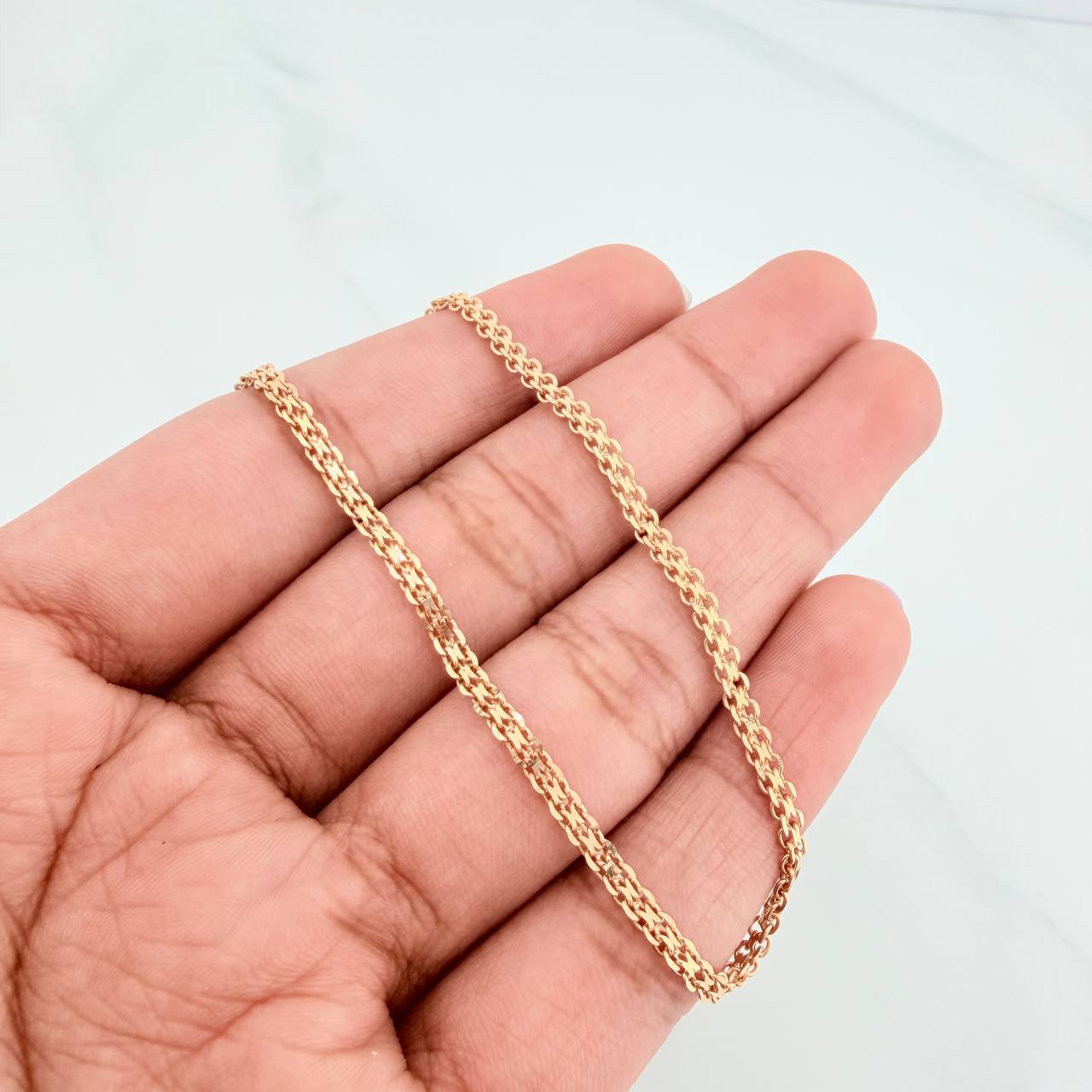 Pulso Chino 2.7gr / 6 3/4 in / 2mm Oro Amarillo Nac.Esp. 18K $