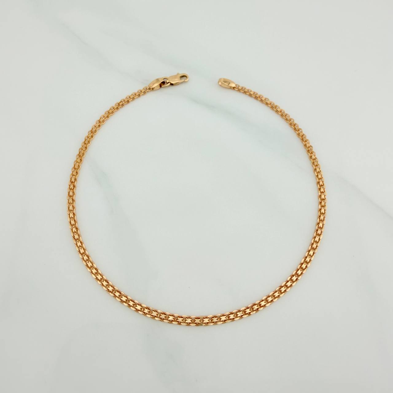 Pulso Chino 2.7gr / 7 1/2 in / 2mm Oro Amarillo Nac.Esp. 18K $