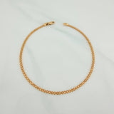 Pulso Chino 2.7gr / 7 1/2 in / 2mm Oro Amarillo Nac.Esp. 18K $