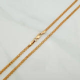 Cadena China 7.25gr / 21 1/4 in / 2mm Oro Amarillo Nac.Esp. 18K $