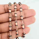 Cadena Rustica Tornillo 14.5gr / 28 in / 4mm Oro Rosa 18K %