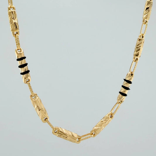 Cadena Rustica Cilindro 12.8gr / 24 in / 3.4mm Oro Amarillo 18K %