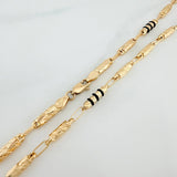 Cadena Rustica Cilindro 12.8gr / 24 in / 3.4mm Oro Amarillo 18K %