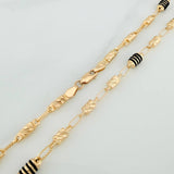 Cadena Rustica Barril Cilindro 12.6gr / 24 in / 4.6mm Oro Amarillo 18K %