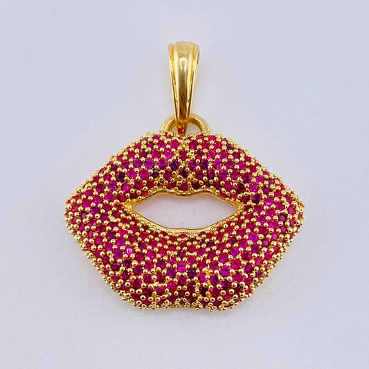 Dije Labios 5.25gr / 1 1/4 in / Oro Amarillo 18K