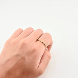 Anillo Linea Corazones 1.7gr / T7 1/4 / Oro Amarillo 18K *