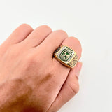 Anillo Atletico Nacional 12.8gr / T10 / Oro Amarillo 18K *