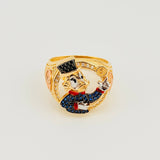 Anillo Pato 10.85gr / T10 3/4 / Tres Oros 18K *
