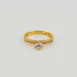 Dense Solitaire Ring 2.65gr / T7 1/2 / Yellow Gold 18K *