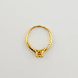 Dense Solitaire Ring 2.55gr / T6 1/2 / Yellow Gold 18K *