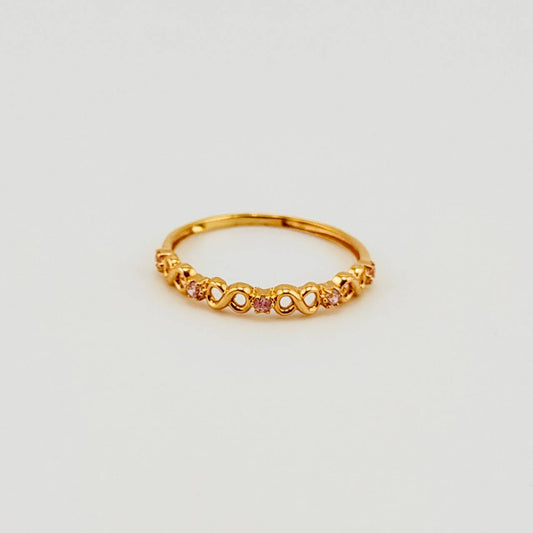 Anillo Infinitos 1gr / T6 1/4 / Oro Amarillo 18K *
