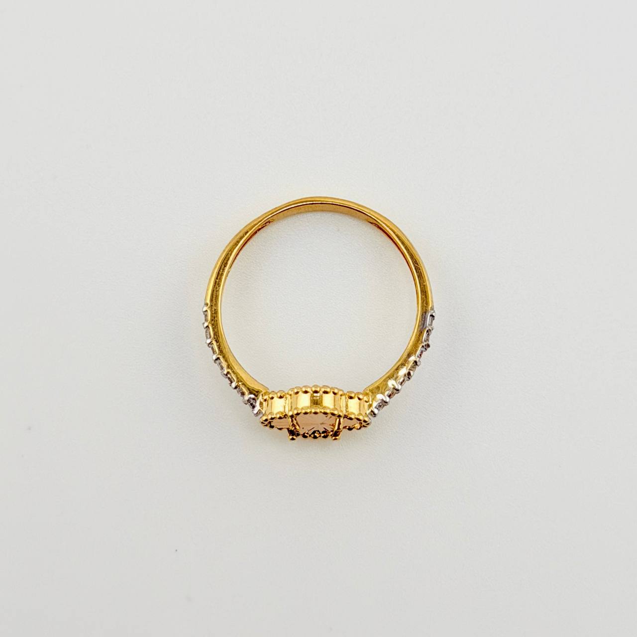 Anillo Trebol Rosado 2.05gr / T6 1/4 / Tres Oros Nac.Esp. 18K *