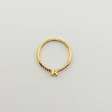 Dense Solitaire Ring 1.6gr / T7 / Yellow Gold 18K *