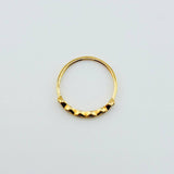 Anillo Linea De Ojos 1.1gr / T6 3/4 / Oro Amarillo 18K *