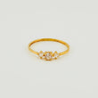 Trio Solitaire Ring 0.75gr / T5 / Yellow Gold 18K *