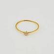 Solitaire Ring 0.55gr / T8 / Yellow Gold 18K *