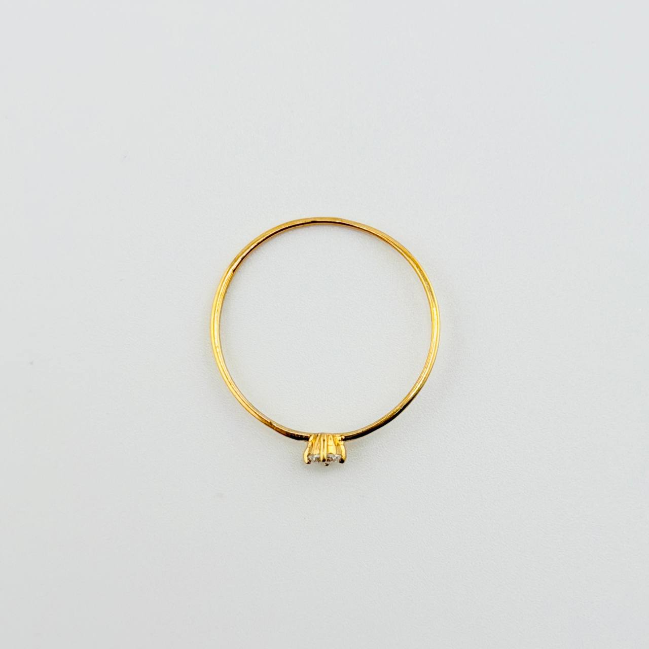 Solitaire Ring 0.55gr / T8 / Yellow Gold 18K *