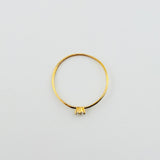Solitaire Ring 0.55gr / T8 / Yellow Gold 18K *