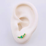 Topos Curva Solar Esmeraldas 39pts 2.2gr / 1/2 in / Oro Amarillo 18K ©